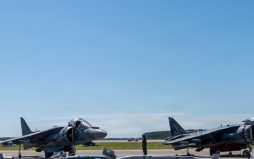VMA-223 Harrier sundown ceremony