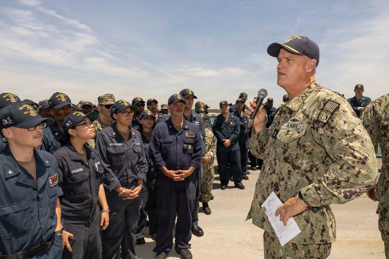 Commander Naval Surface Force Atlantic visits USS Bulkeley (DDG 84) June 2, 2026