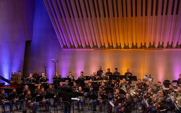 2nd Marine Division Band performs at Cité de la Musique et de la Danse de Soissons, France