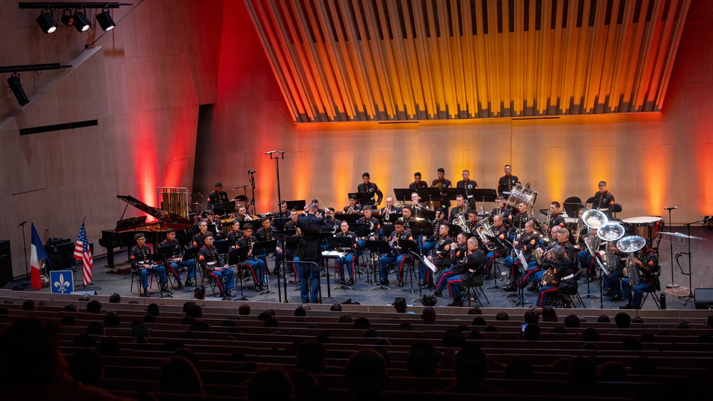 2nd Marine Division Band performs at Cité de la Musique et de la Danse de Soissons, France