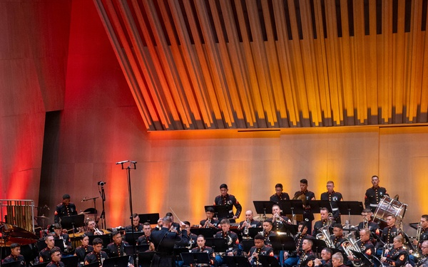 2nd Marine Division Band performs at Cité de la Musique et de la Danse de Soissons, France