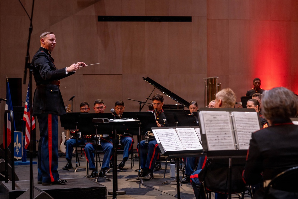 2nd Marine Division Band performs at Cité de la Musique et de la Danse de Soissons, France