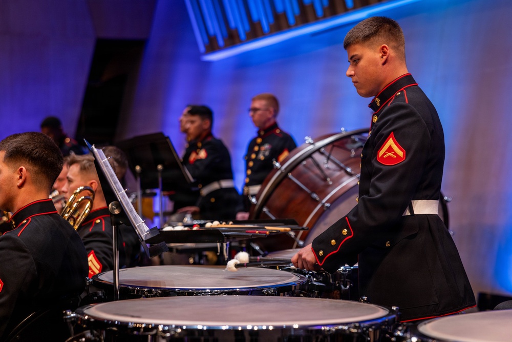 2nd Marine Division Band performs at Cité de la Musique et de la Danse de Soissons, France
