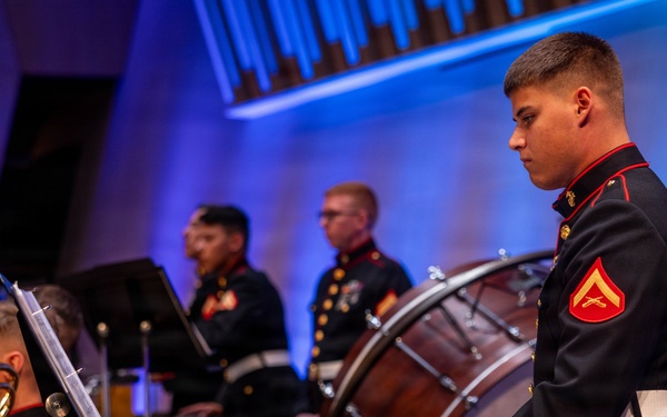 2nd Marine Division Band performs at Cité de la Musique et de la Danse de Soissons, France