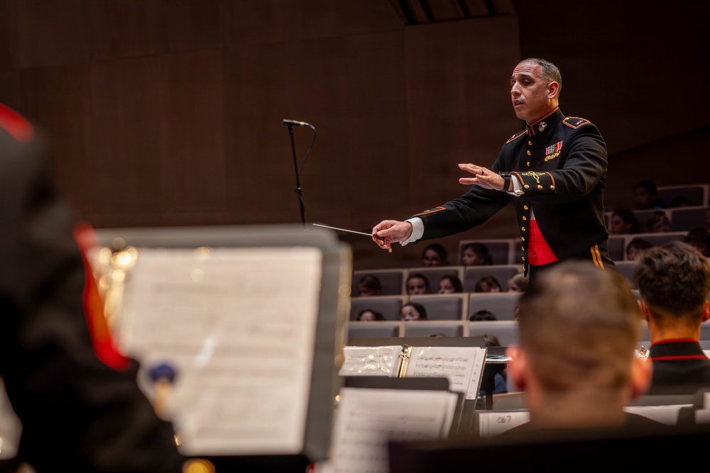 2nd Marine Division Band performs at Cité de la Musique et de la Danse de Soissons, France