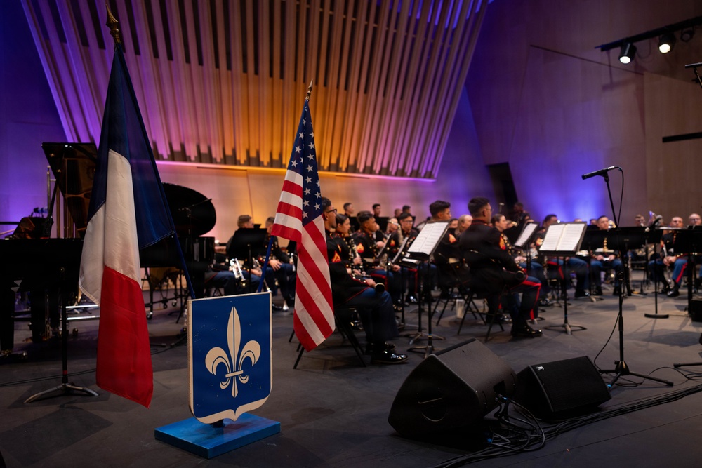 2nd Marine Division Band performs at Cité de la Musique et de la Danse de Soissons, France