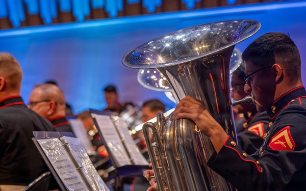 2nd Marine Division Band performs at Cité de la Musique et de la Danse de Soissons, France