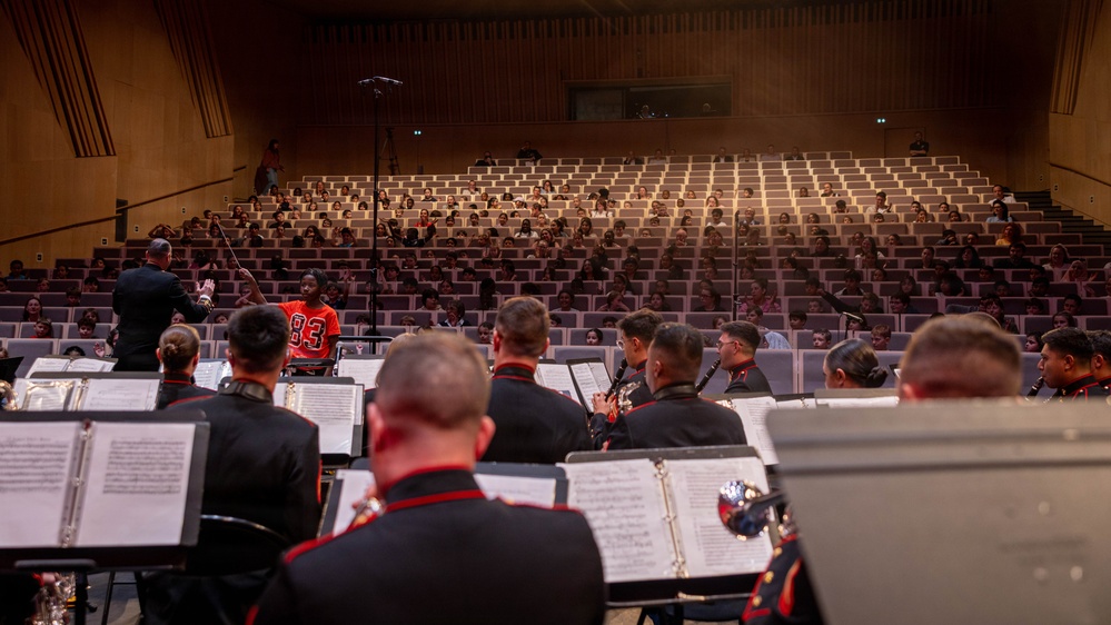 2nd Marine Division Band performs at Cité de la Musique et de la Danse de Soissons, France