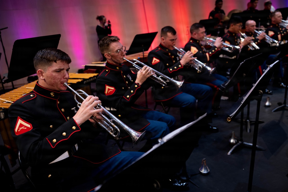 2nd Marine Division Band performs at Cité de la Musique et de la Danse de Soissons, France