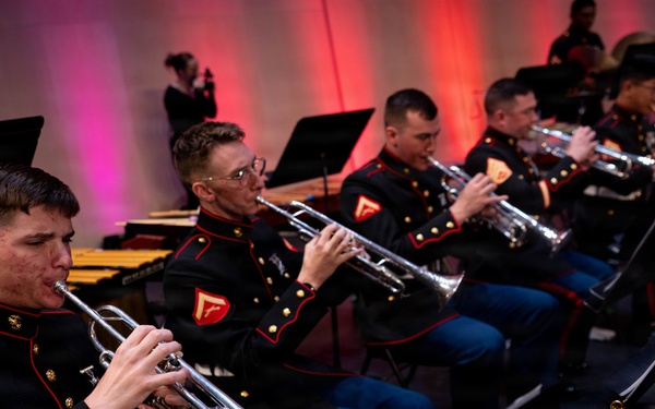 2nd Marine Division Band performs at Cité de la Musique et de la Danse de Soissons, France
