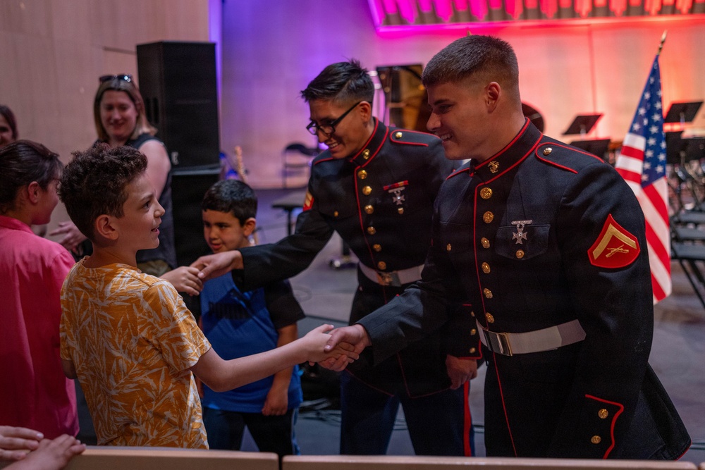 2nd Marine Division Band performs at Cité de la Musique et de la Danse de Soissons, France