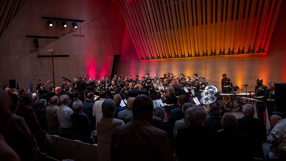 2nd Marine Division Band performs at Cité de la Musique et de la Danse de Soissons, France