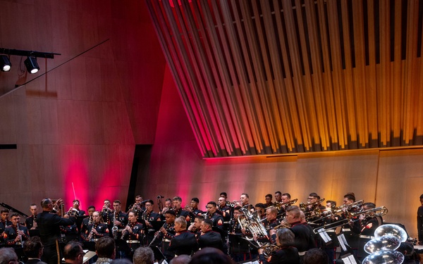 2nd Marine Division Band performs at Cité de la Musique et de la Danse de Soissons, France