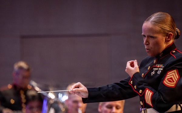 2nd Marine Division Band performs at Cité de la Musique et de la Danse de Soissons, France