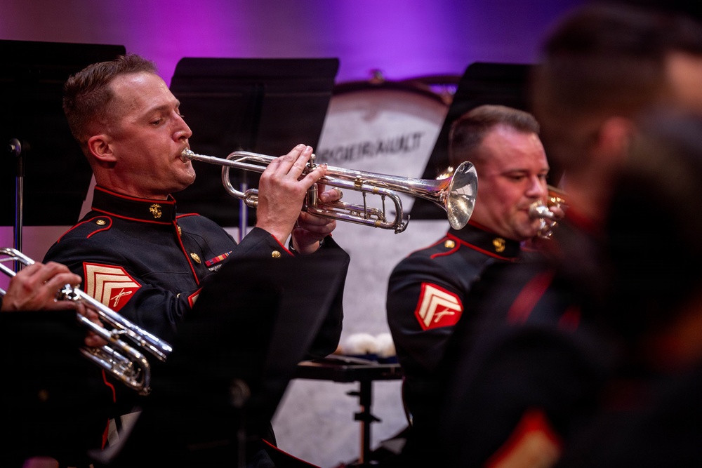 2nd Marine Division Band performs at Cité de la Musique et de la Danse de Soissons, France