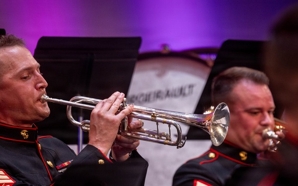 2nd Marine Division Band performs at Cité de la Musique et de la Danse de Soissons, France