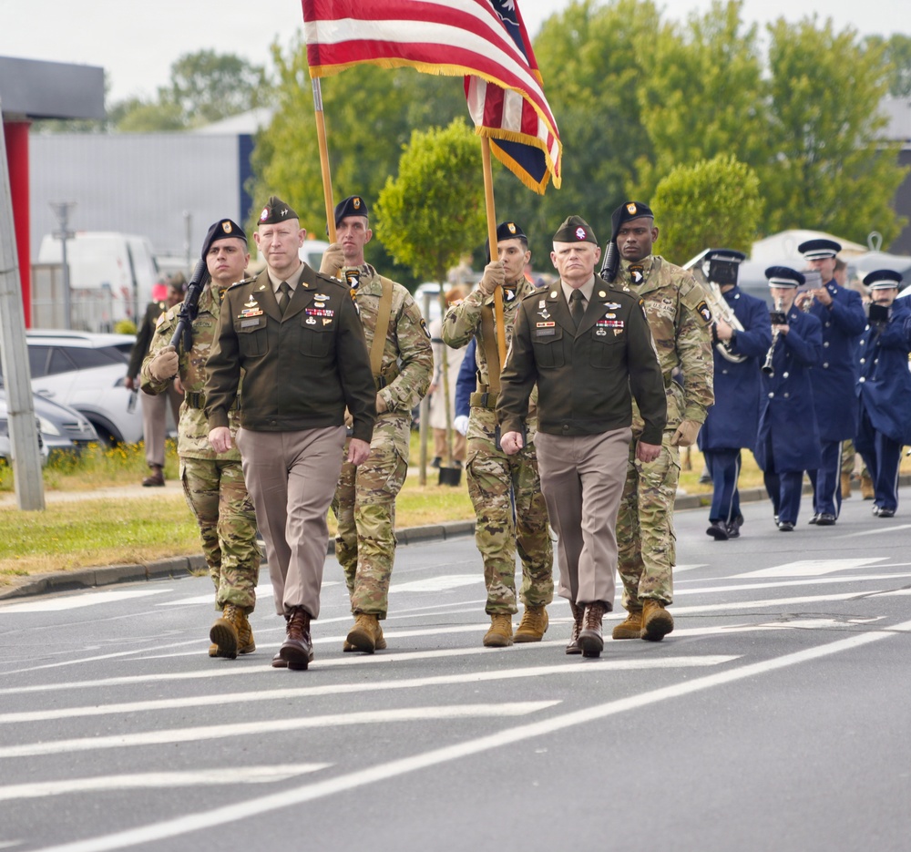 Screaming Eagles March Through Carentan, Commemorate Historical D-Day Battles