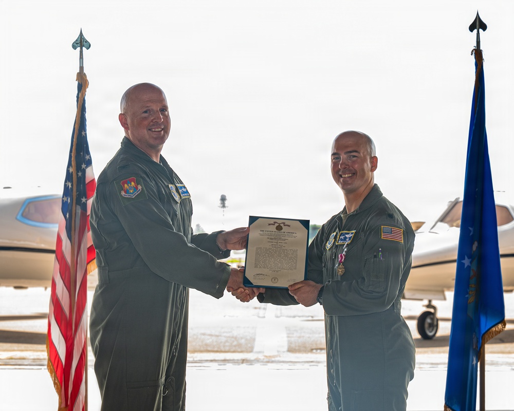458th AS change of command ceremony