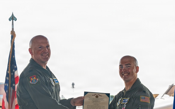 458th AS change of command ceremony