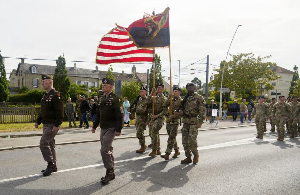 Screaming Eagles March Through Carentan, Commemorate Historical D-Day Battles