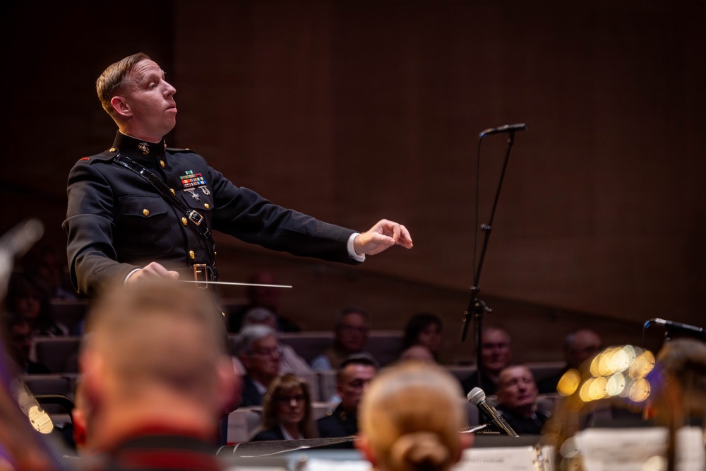 2nd Marine Division Band performs at Cité de la Musique et de la Danse de Soissons, France