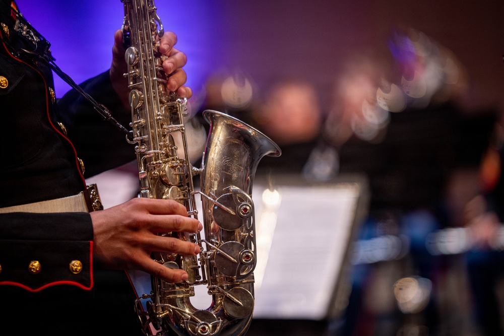 2nd Marine Division Band performs at Cité de la Musique et de la Danse de Soissons, France