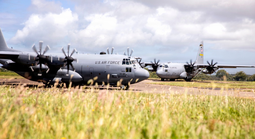 D-Day 82 Air Force C-130s