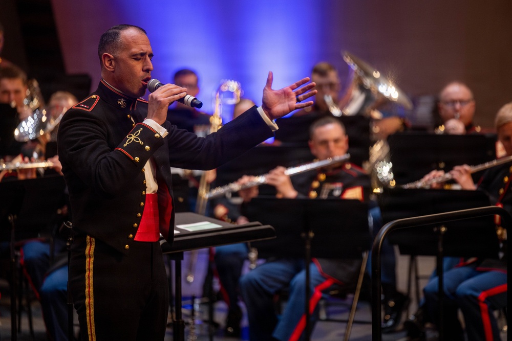 2nd Marine Division Band performs at Cité de la Musique et de la Danse de Soissons, France