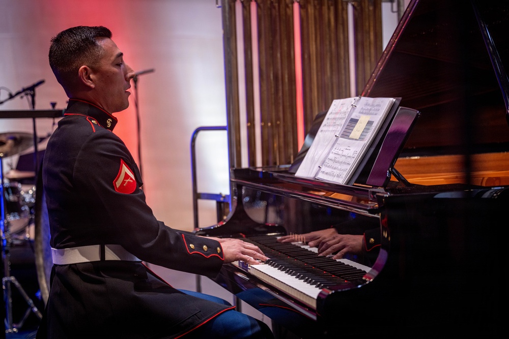 2nd Marine Division Band performs at Cité de la Musique et de la Danse de Soissons, France