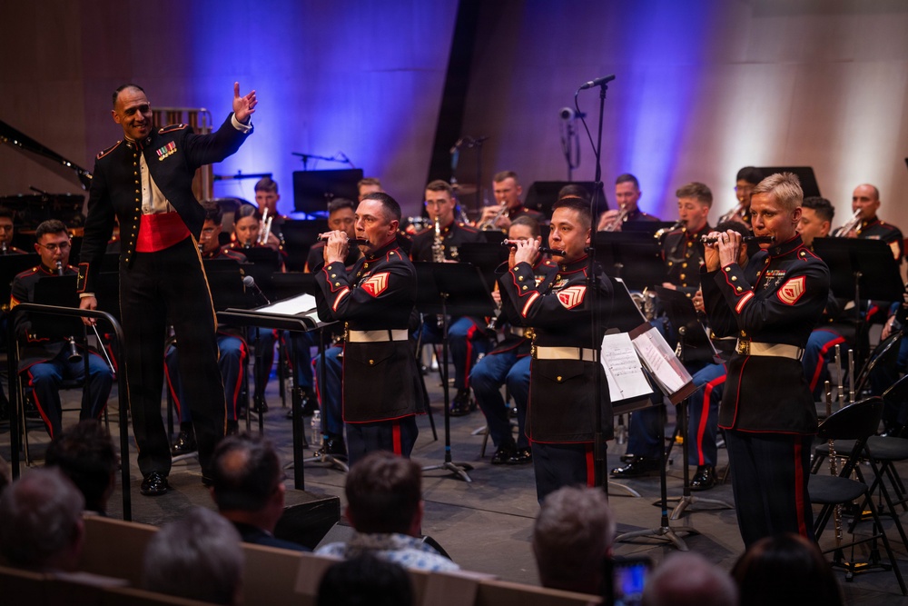 2nd Marine Division Band performs at Cité de la Musique et de la Danse de Soissons, France