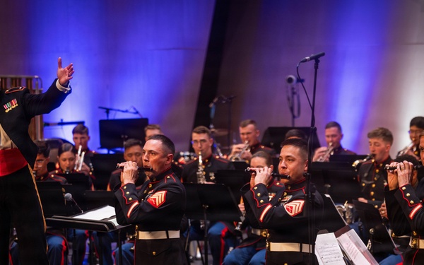 2nd Marine Division Band performs at Cité de la Musique et de la Danse de Soissons, France