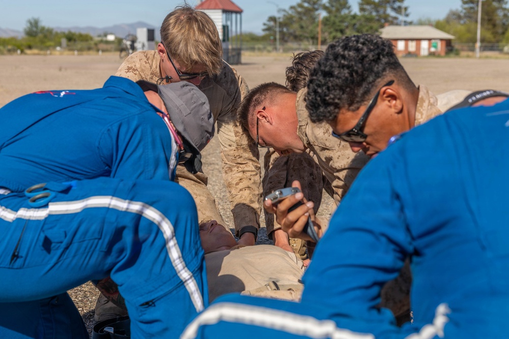 JTF-SB Marines, Sailors conduct aeromedical evacuation training in Douglas
