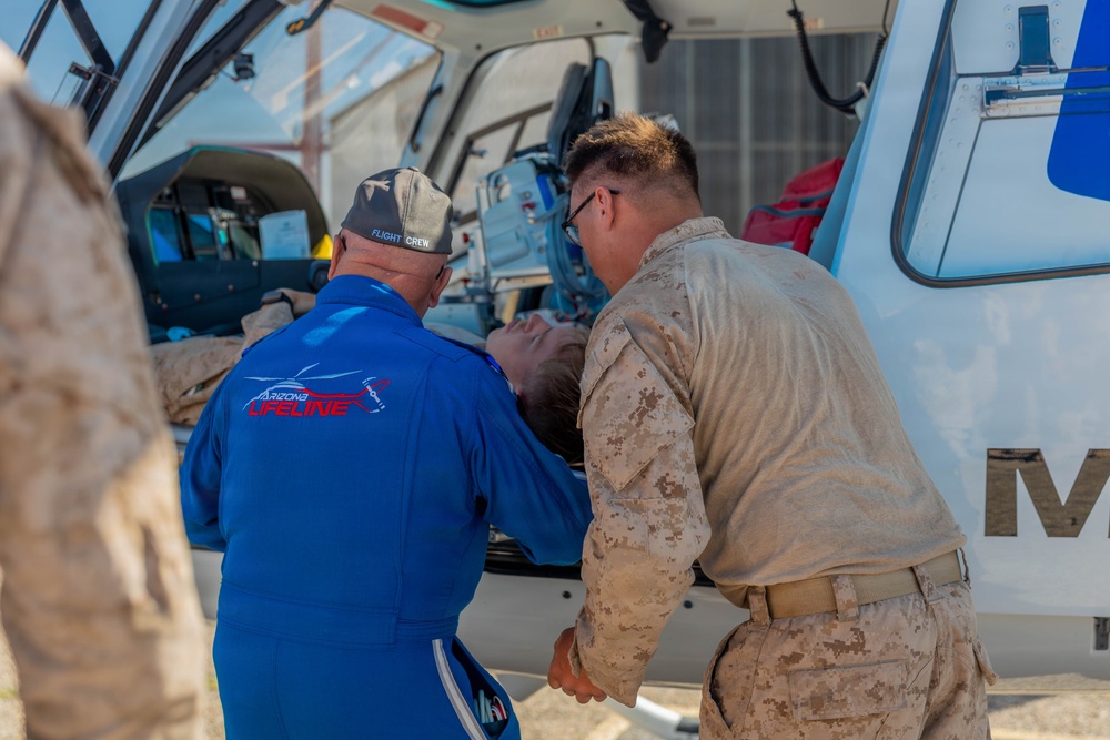 JTF-SB Marines, Sailors conduct aeromedical evacuation training in Douglas