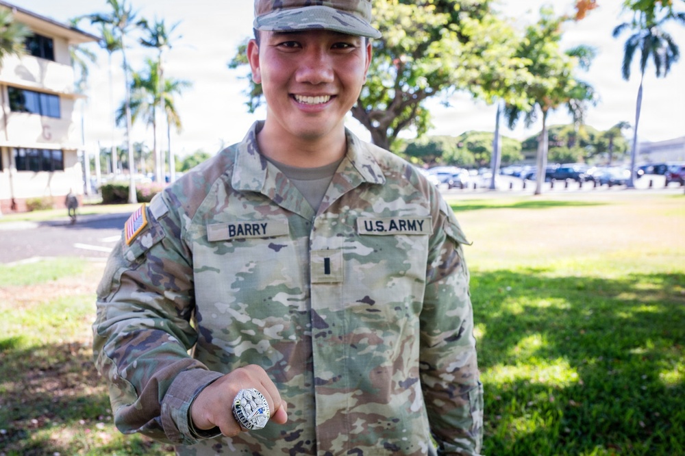 Soldier Spotlight - 94th Army Air and Missile Defense Command Officer gives back to his hometown school