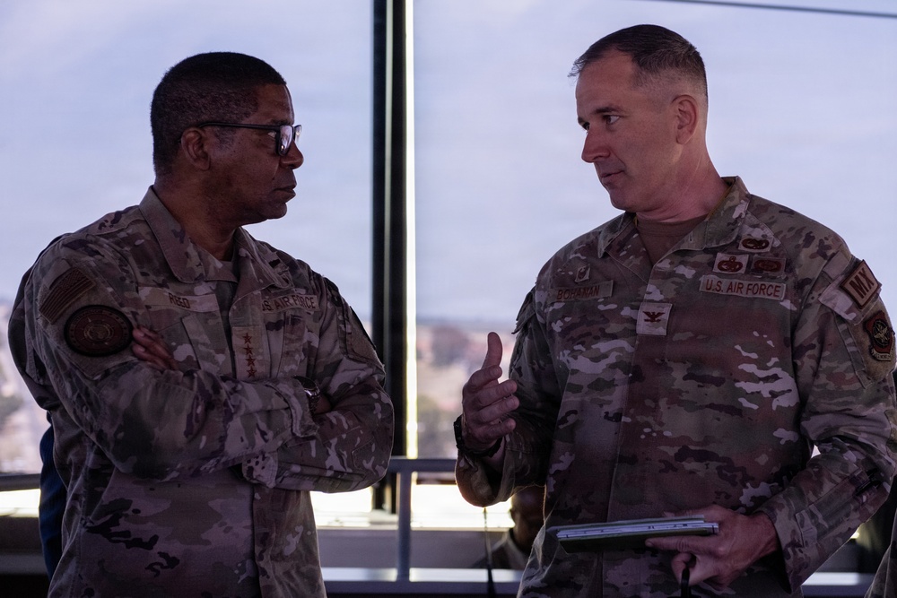 USTRANSCOM Commander visits AMC's Gateway to the Pacific