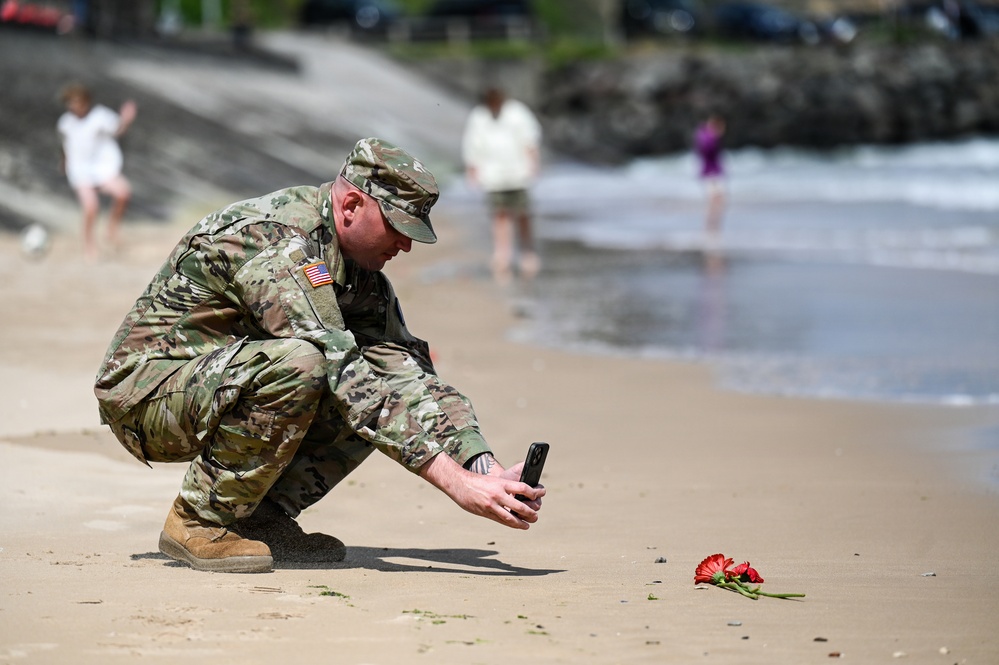 29th ID Soldiers visit Omaha Beach, American Cemetery in Normandy