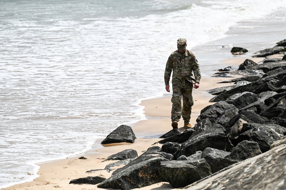 29th ID Soldiers visit Omaha Beach, American Cemetery in Normandy