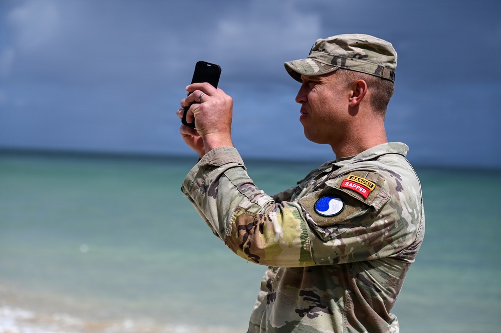 29th ID Soldiers visit Omaha Beach, American Cemetery in Normandy