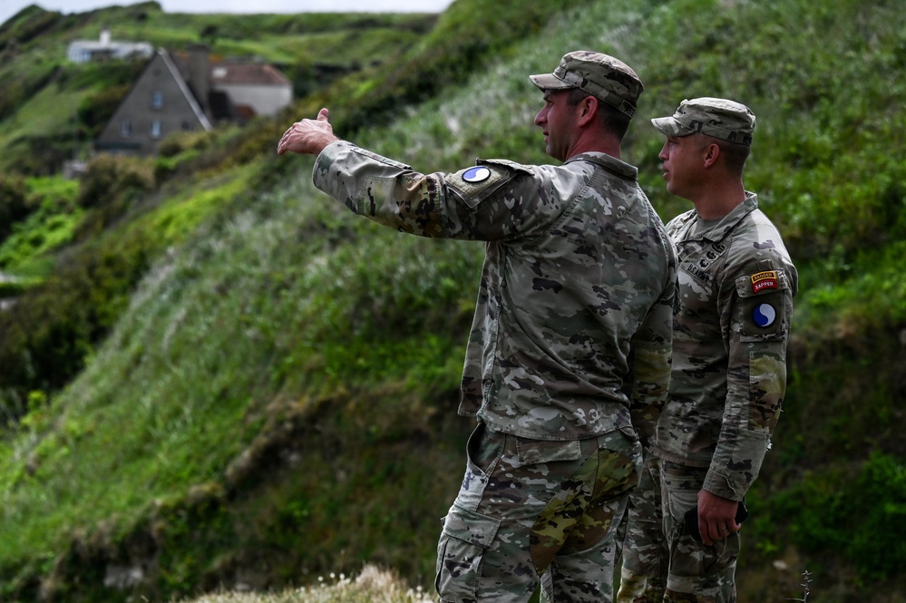 29th ID Soldiers visit Omaha Beach, American Cemetery in Normandy