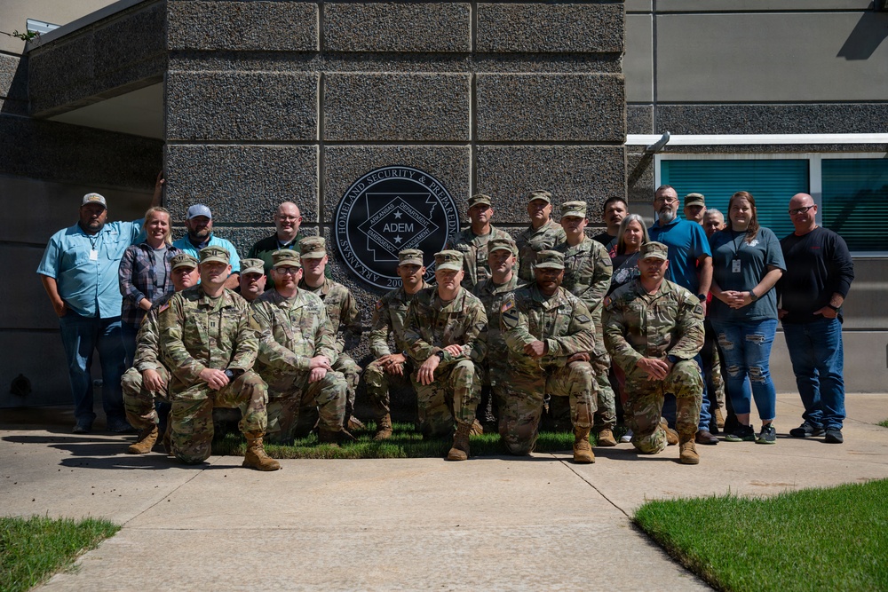 Members of the Arkansas Army National Guard complete the G-300 Emergency Management course.