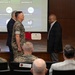 Lt. Gen. Leonard F. Anderson IV presents awards to civilians with Marine Corps Support Facility New Orleans