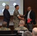 Lt. Gen. Leonard F. Anderson IV presents awards to civilians with Marine Corps Support Facility New Orleans