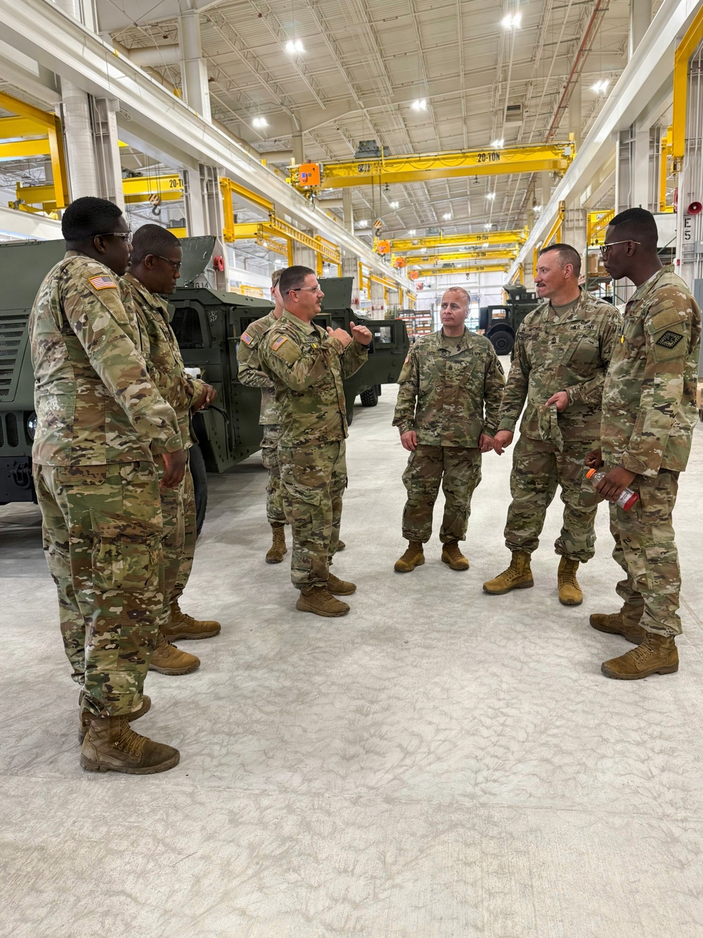871st Troop Command Leaders Visit Red River Depot