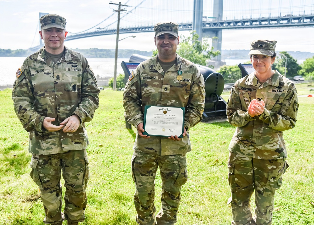 Fort Hamilton Soldier Earns Army Commendation Medal Before Final Departure