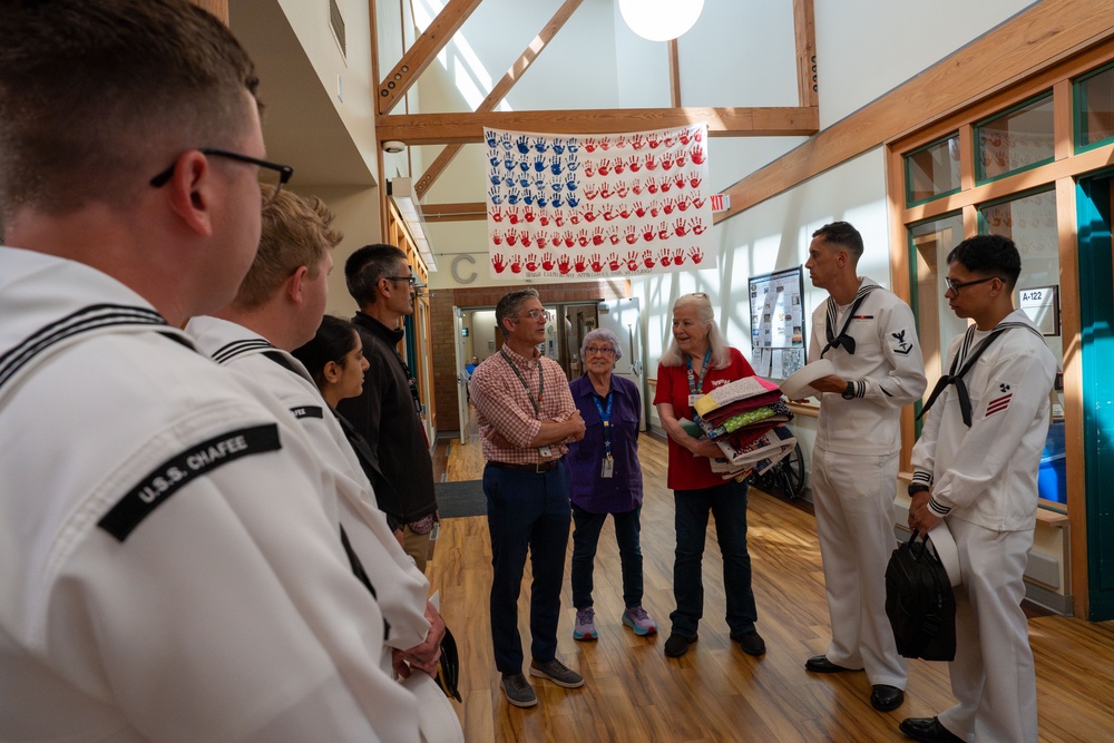 Sailors Visit Portland VA Medical Center