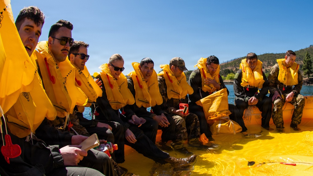 Travis Airmen complete water survival training at Lake Berryessa