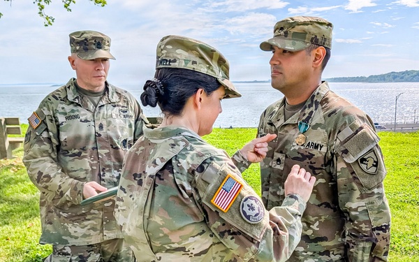 Fort Hamilton Soldier Earns Army Commendation Medal Before Final Departure