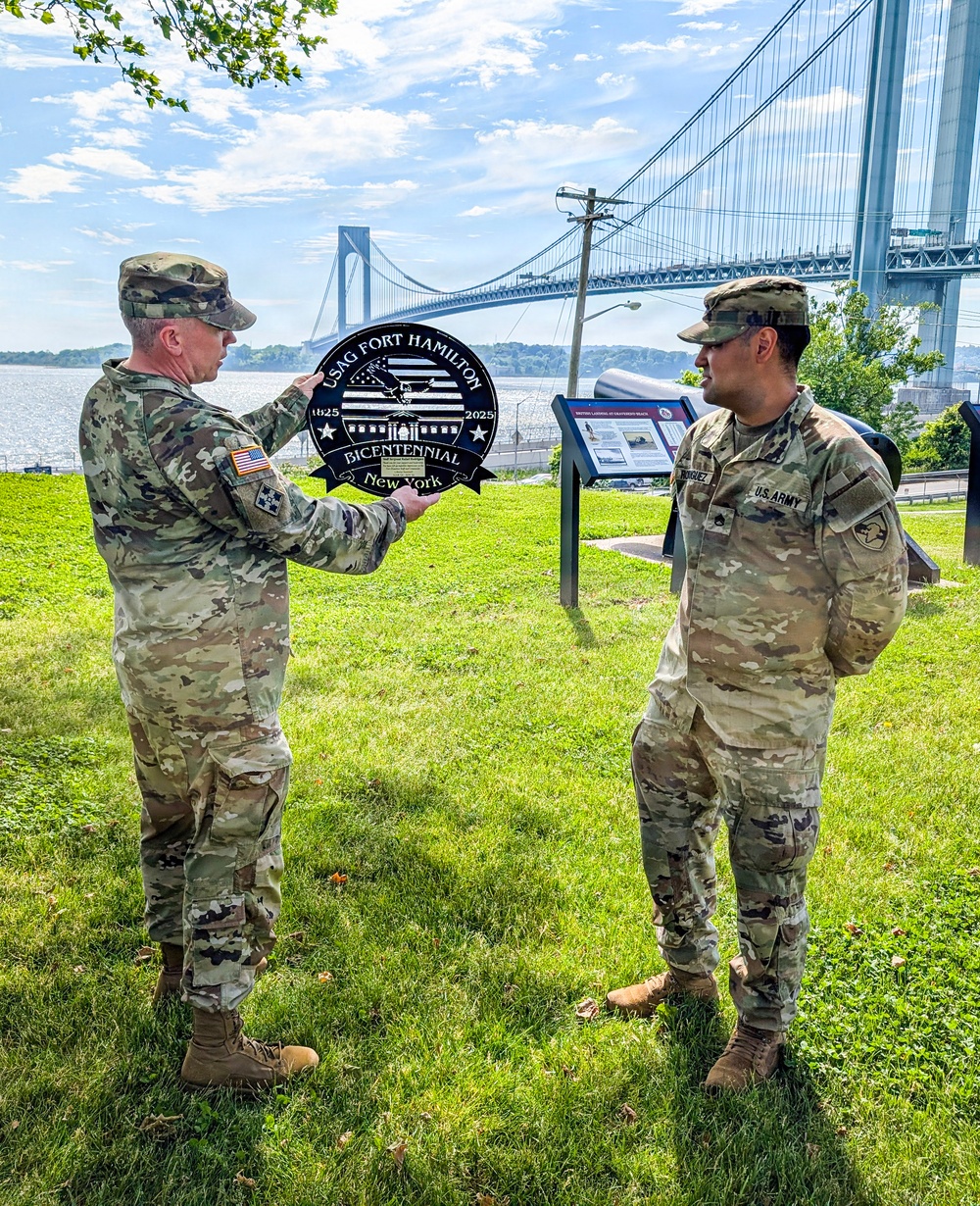 Fort Hamilton Soldier Earns Army Commendation Medal Before Final Departure