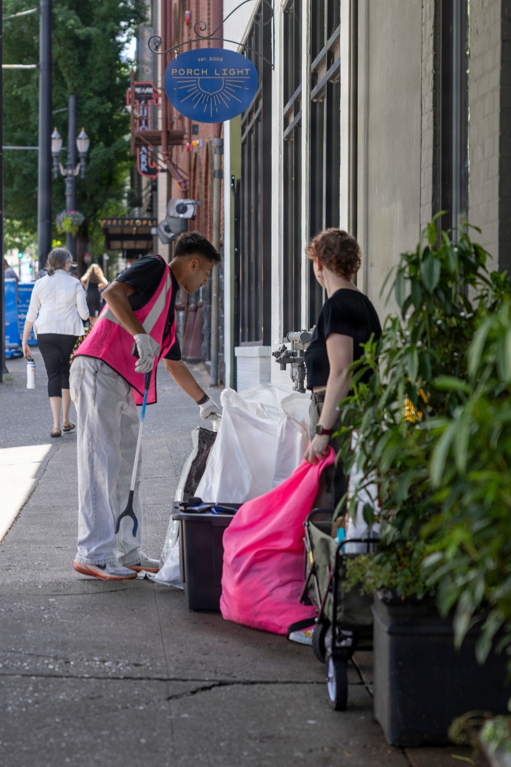 Street litter pickup volunteer event with SOLVE during Portland Fleet Week 2026