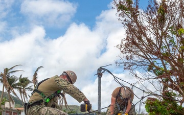 U.S. Armed Forces Help Rebuild Saipan After Sinlaku